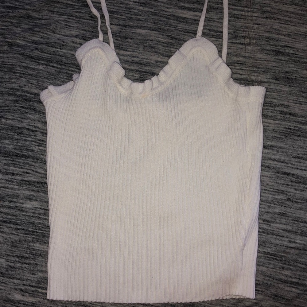 Knit crop top tank